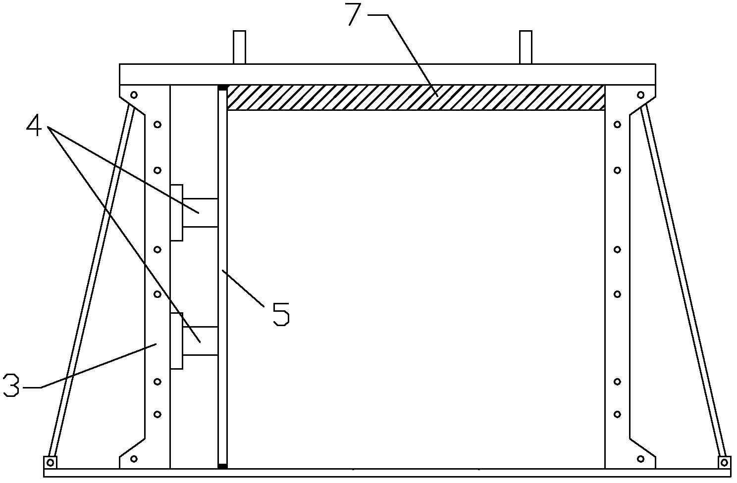 Self-loading device for test of simulating crustal stress of surrounding rock on rock tunnel shaking table