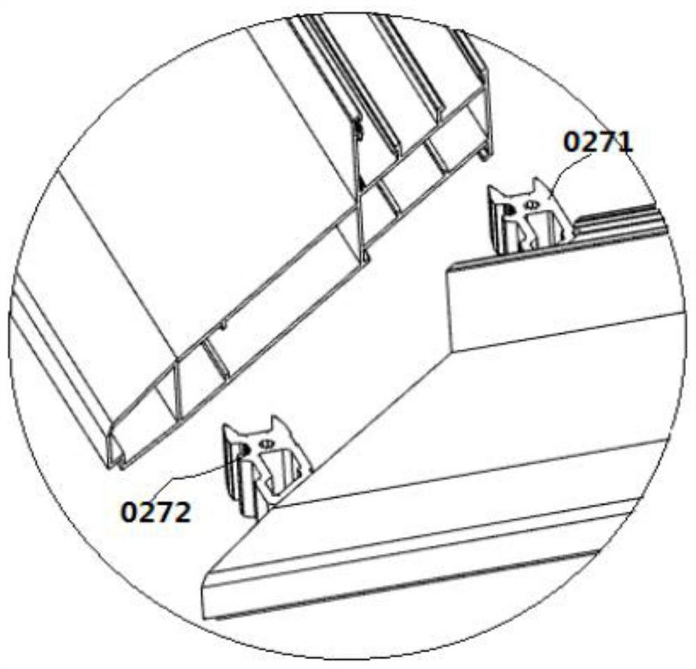 Connecting structure of corner frame and handrail outer frame