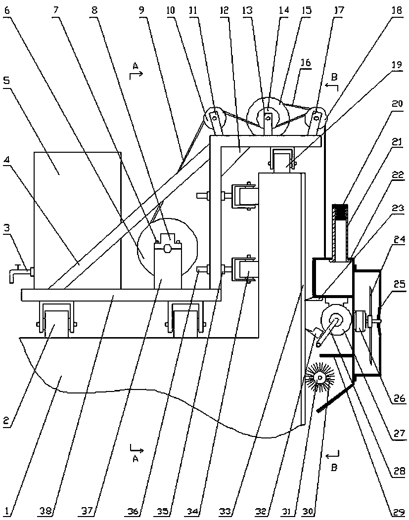 A special equipment for side pressure high-rise glass curtain wall cleaning