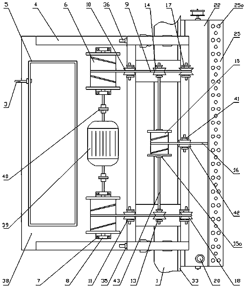 A special equipment for side pressure high-rise glass curtain wall cleaning