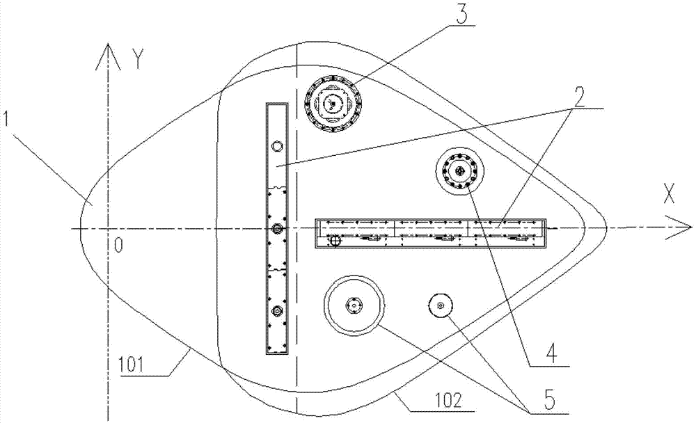 Ship bottom energy converter cabin