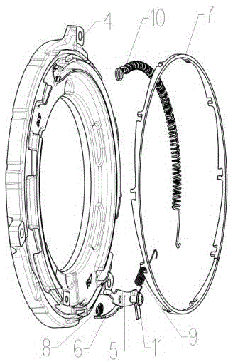 Pressing plate assembly for self-adjusting clutch cover assembly device