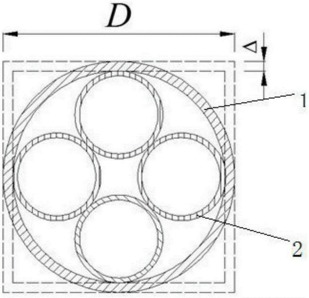 Direct-plug type energy absorption assembly of thin-walled tube