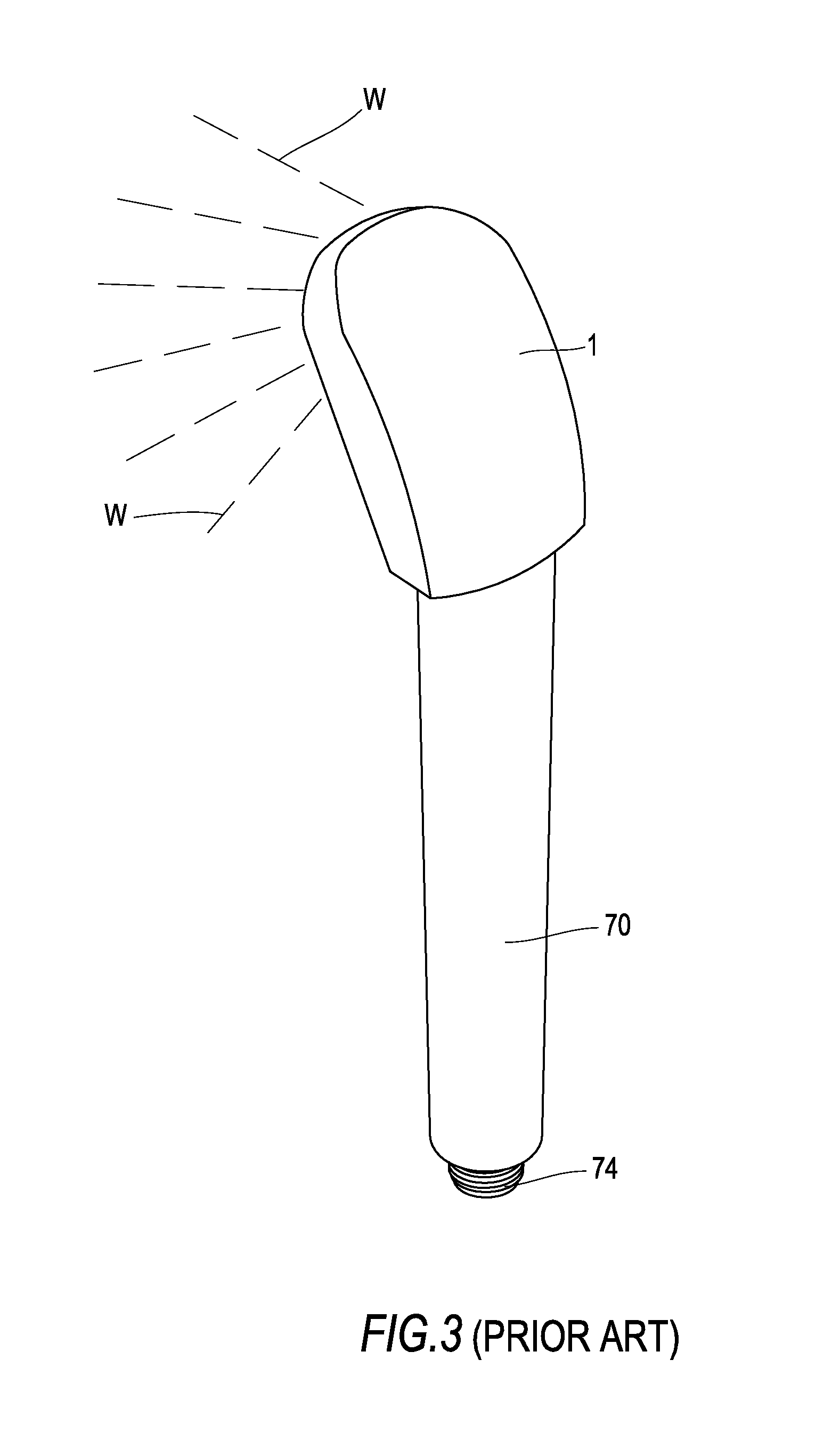 Warning device dedicated for replacing aged-filter in a handheld showerhead