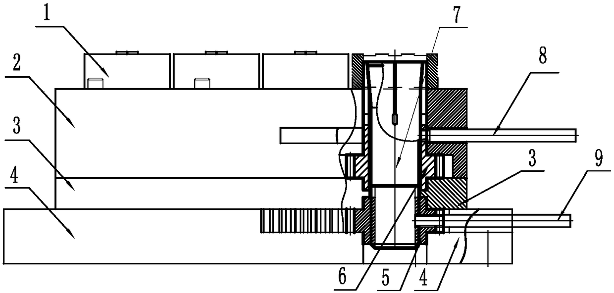 Multi-piece rotation type equal-indexing machining workpiece overall clamping and rotating machining fixture