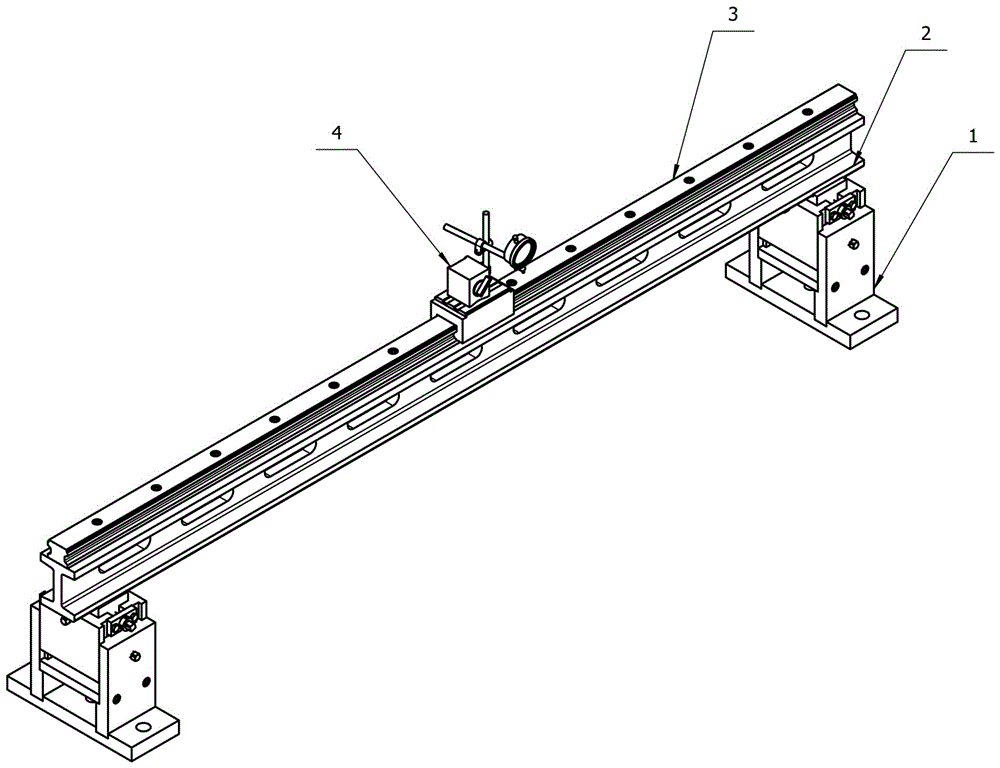 Straightness detection device for inner hole of spindle storing drum