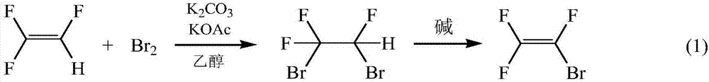 Method using phase-transfer catalysis to prepare trifluorobromoethylene