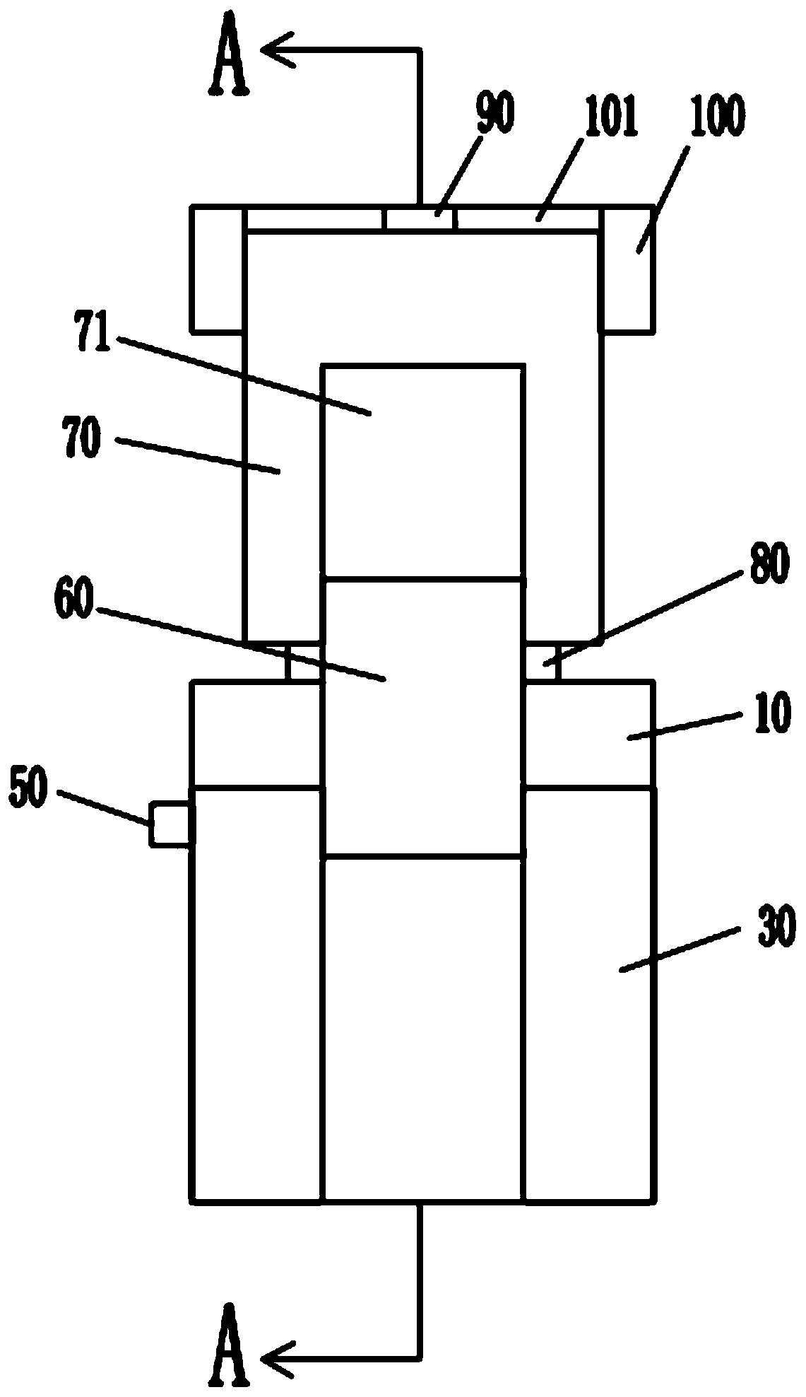 Ceramic substrate manual indentation device and indentation method thereof