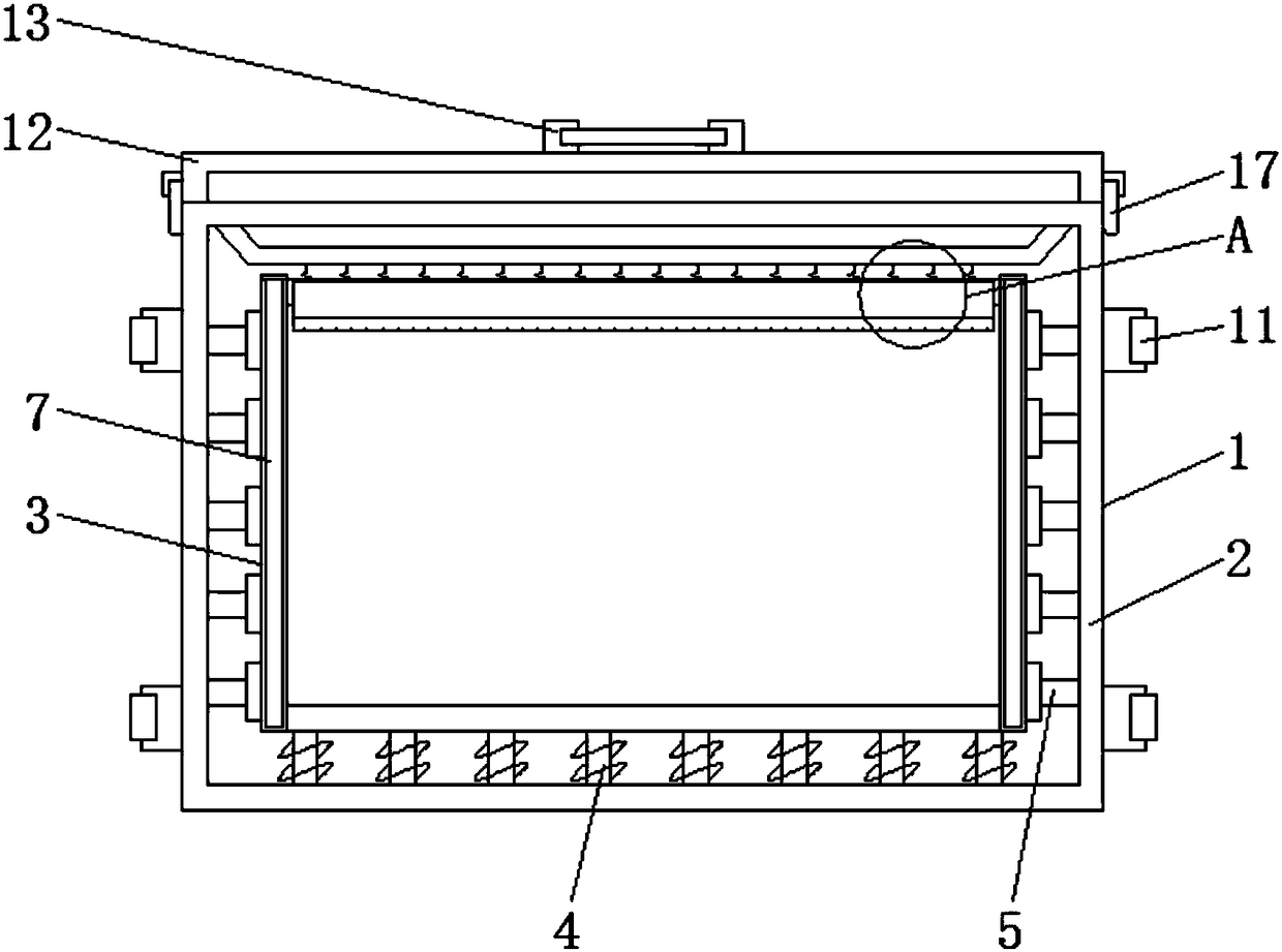 Dampproof foam packing container adopting novel isolation cavity structure