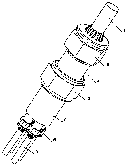 Novel optical fiber jumper branch curing device