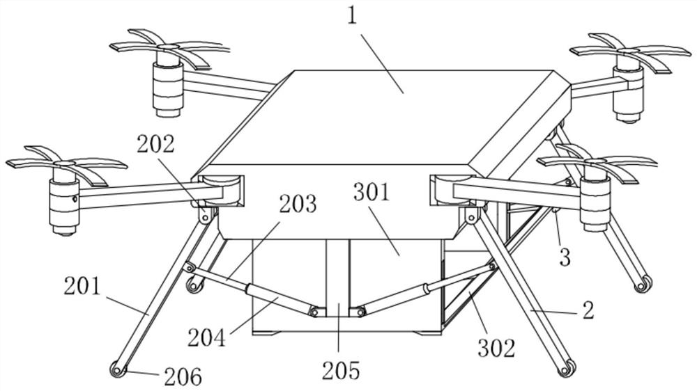 Rescue unmanned aerial vehicle facilitating material putting