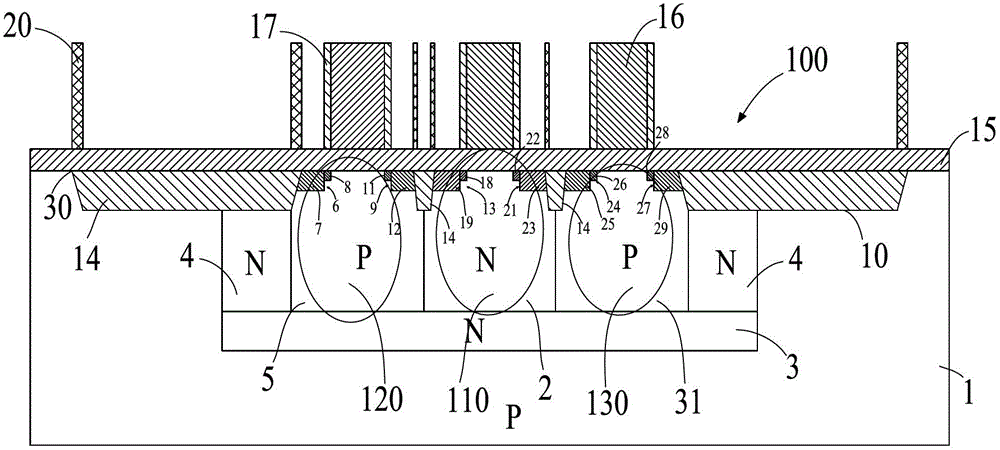 Non-volatile memory with P+ floating gate electrode and preparation method thereof