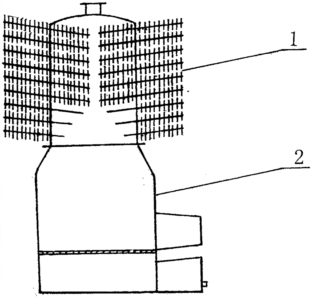 Heat pipe hot blast furnace for tobacco baking equipment