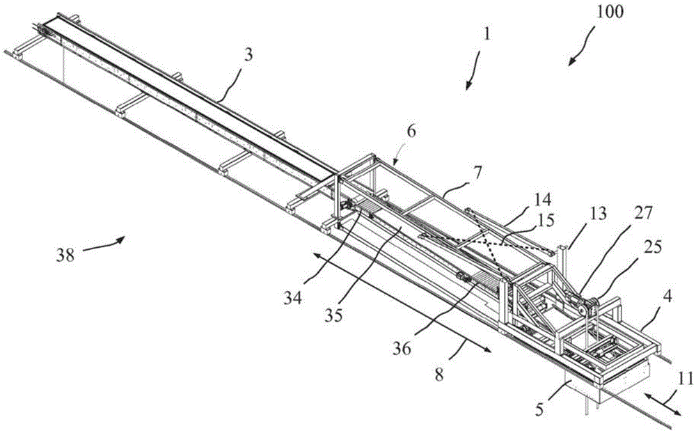 Apparatus for loading onto loading areas