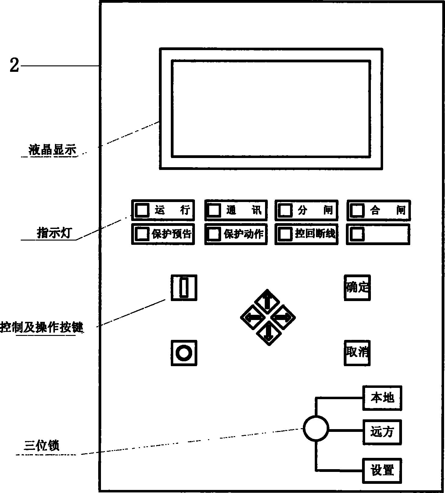 Microcomputer protection measurement and control device