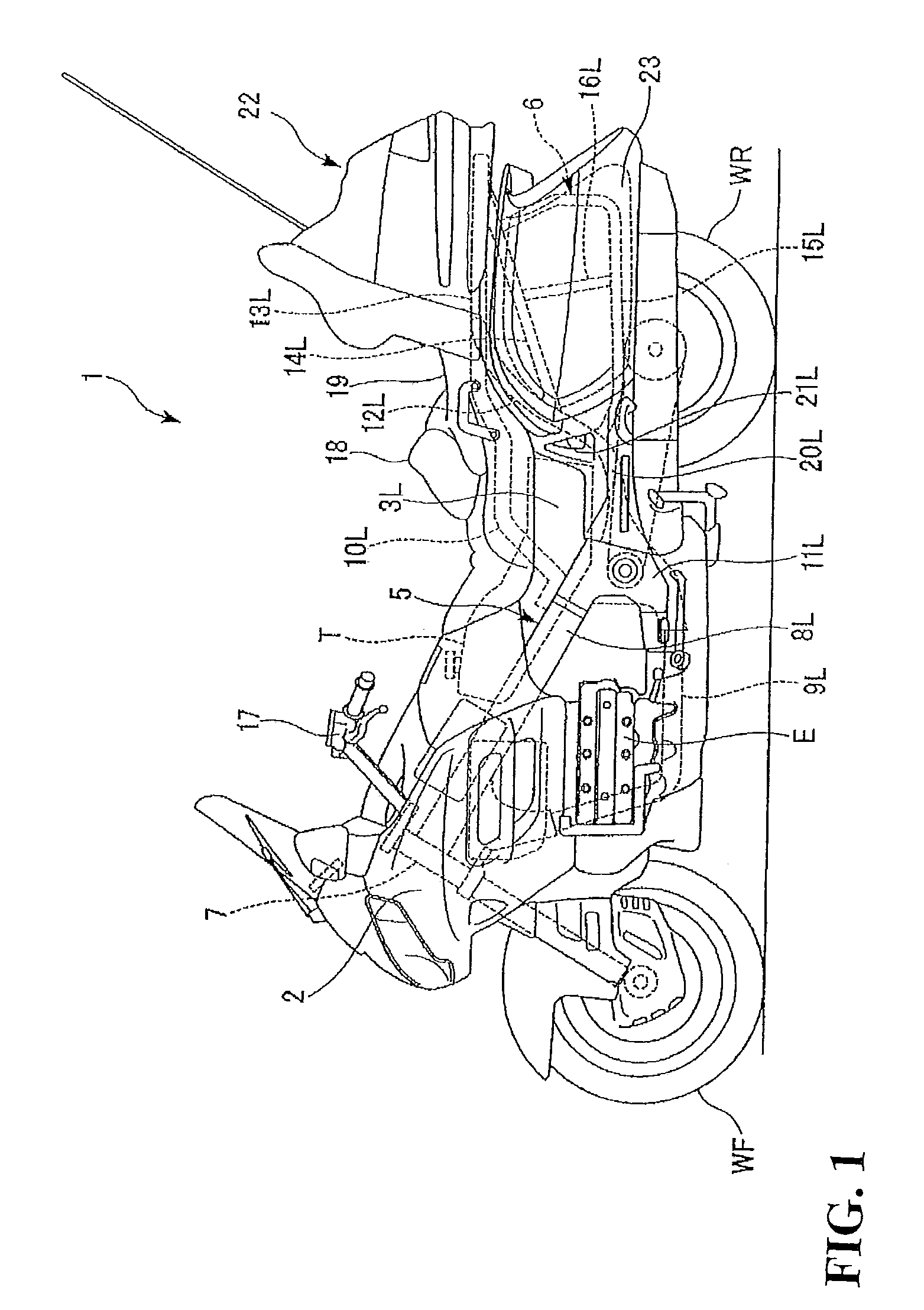 Rear structure of straddle-ride type vehicle