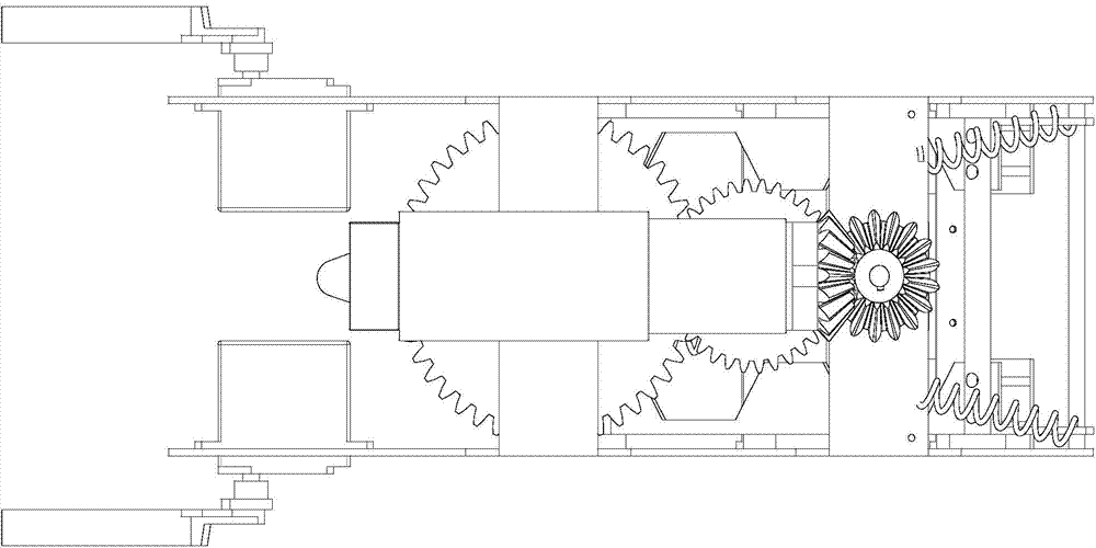 Energy-storage type leapfrog-simulation robot