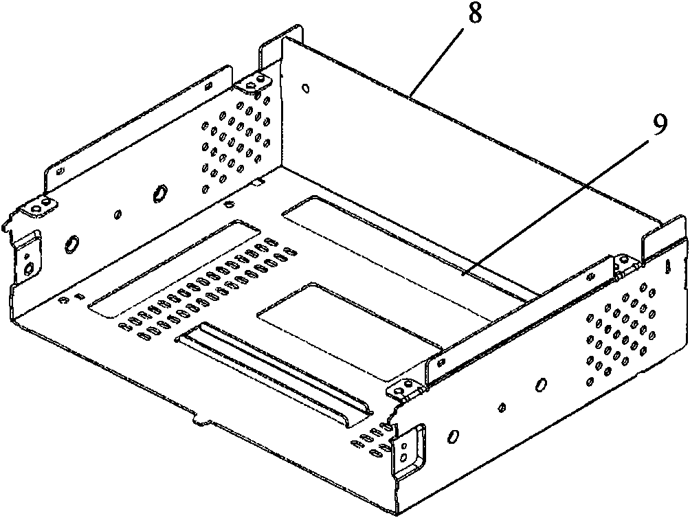 Heat dissipation module of compact disc read-only memory driver core in auto sound