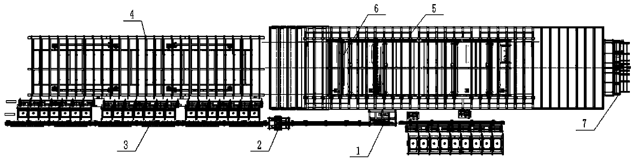 Flexible production line and process for spatial three-dimensional reinforcing mes