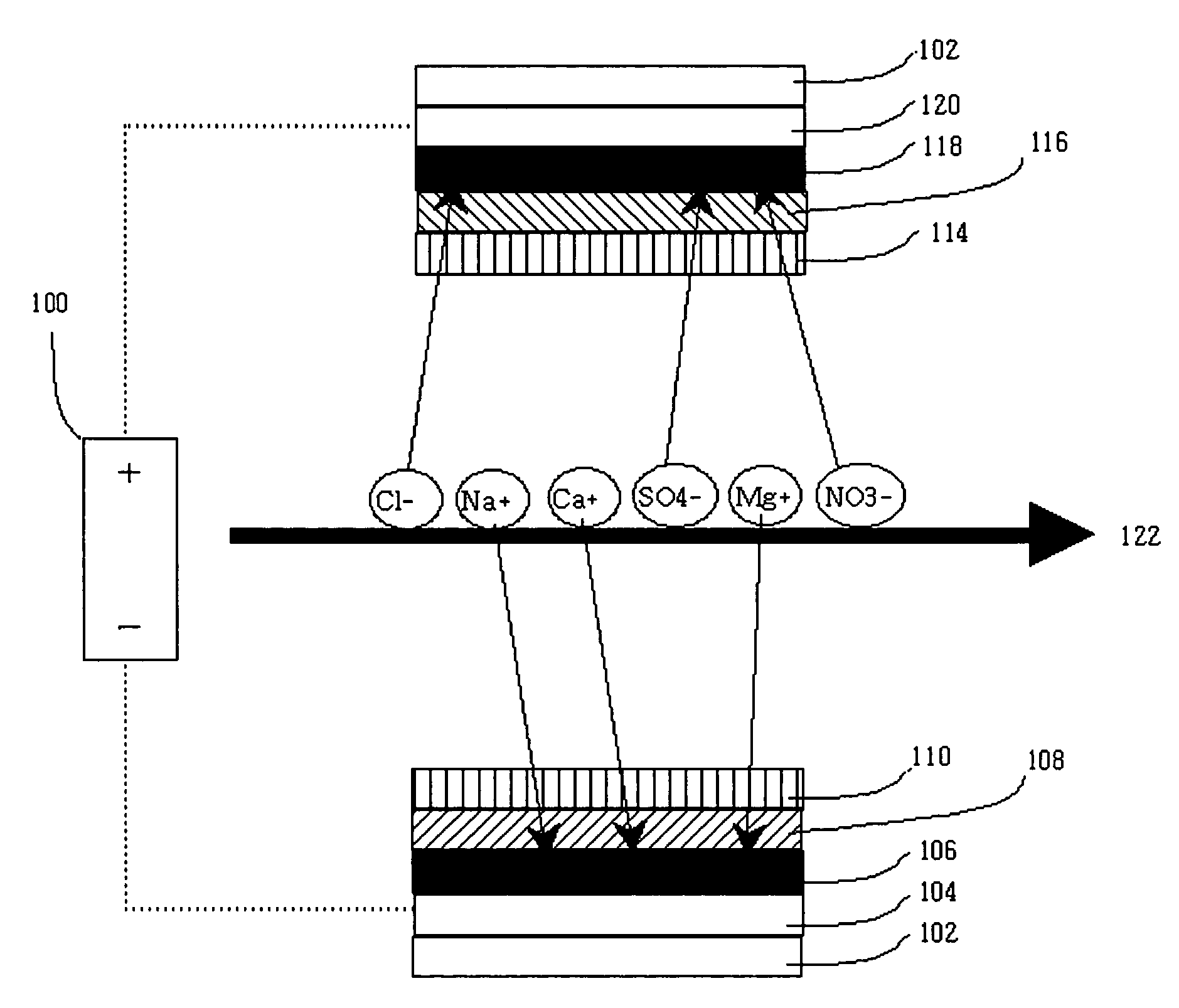 Submerged-type electrosorption-based water purification apparatus and method thereof