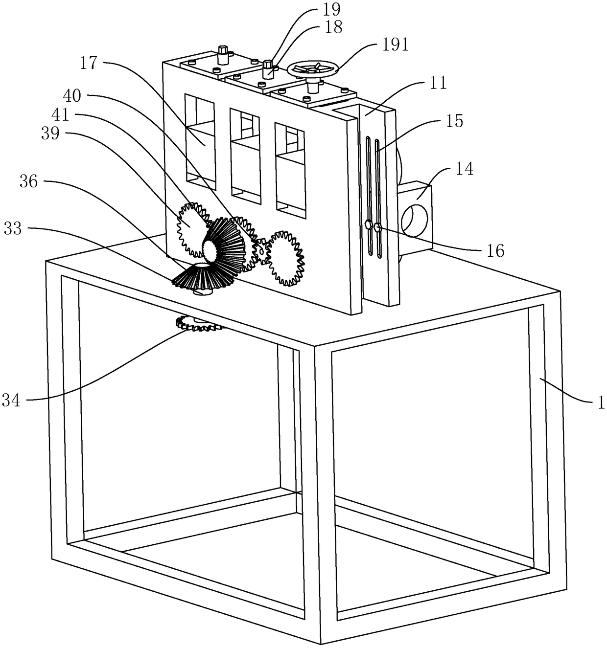 Two-way straightening machine driven by single power source