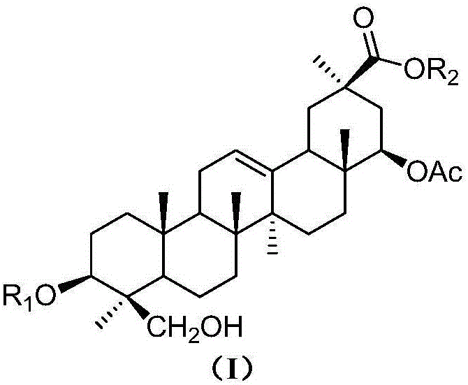 Natural sweeteners oleanane-type triterpenoid saponin compounds as well as preparation methods and application thereof