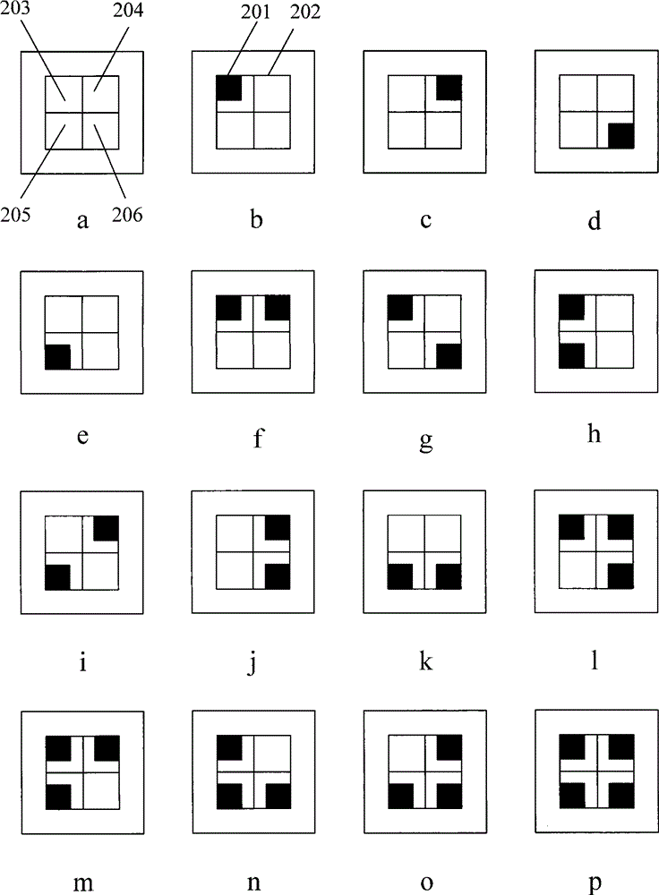 Method for processing random figure code