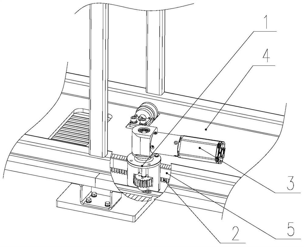 Underneath type platform door moving box driving system