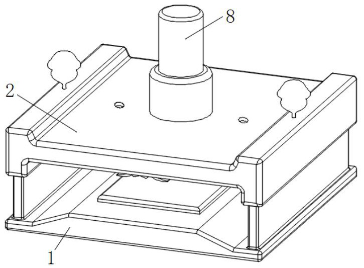 Hot pressing mechanism convenient to clean