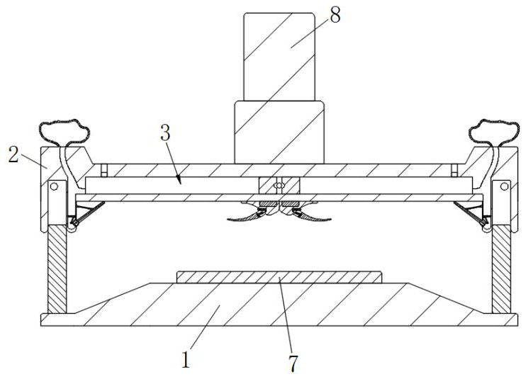 Hot pressing mechanism convenient to clean