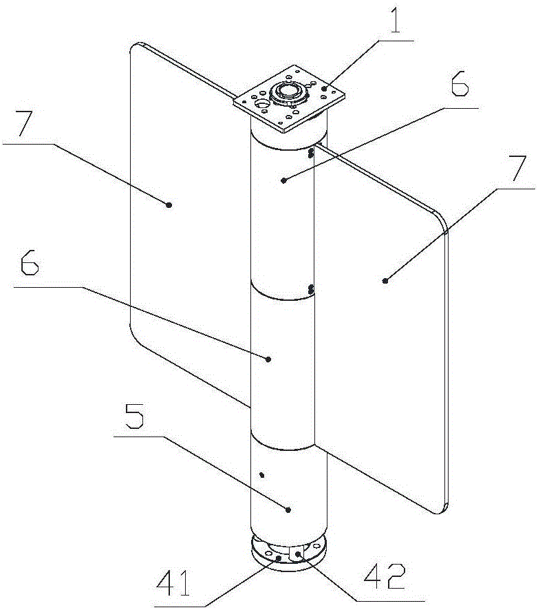 Novel swinging brake with coaxial double core