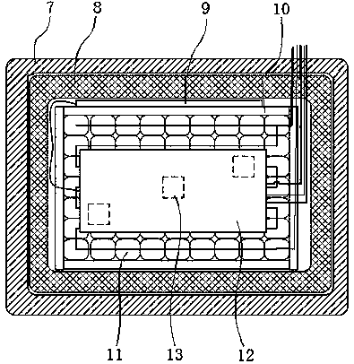 A lithium battery led lighting system with low temperature protection of lithium batteries