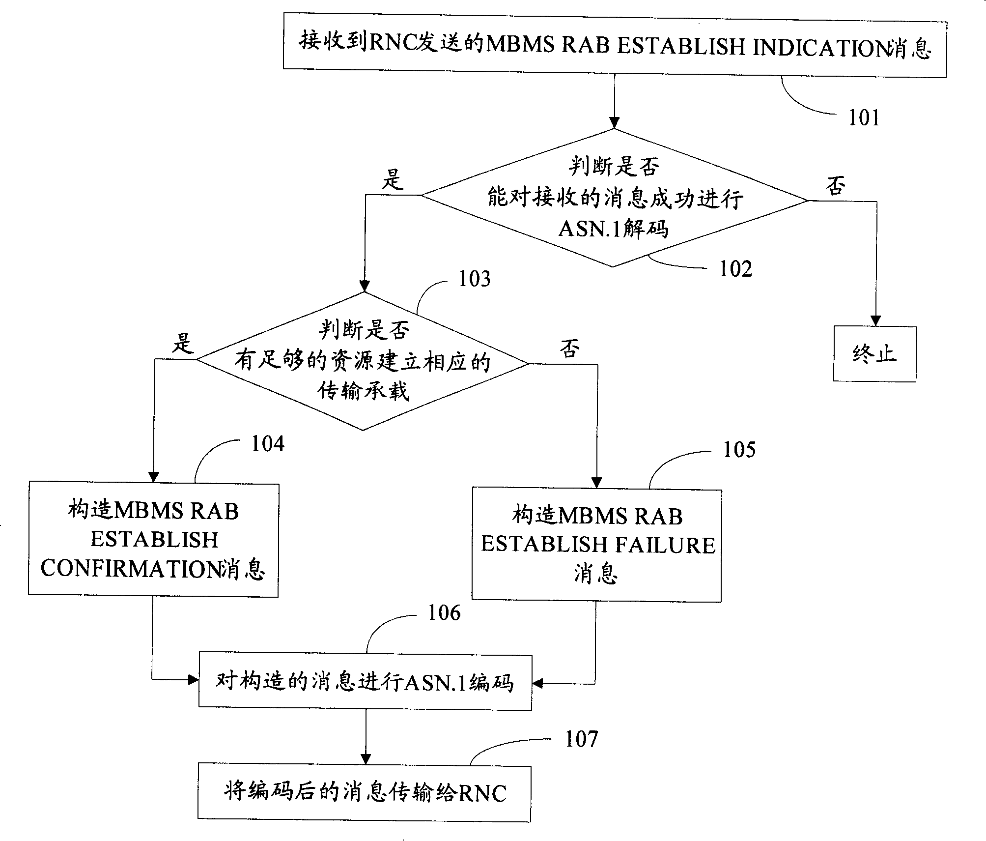 Method and device for establishing MBMS wireless access carrier indication