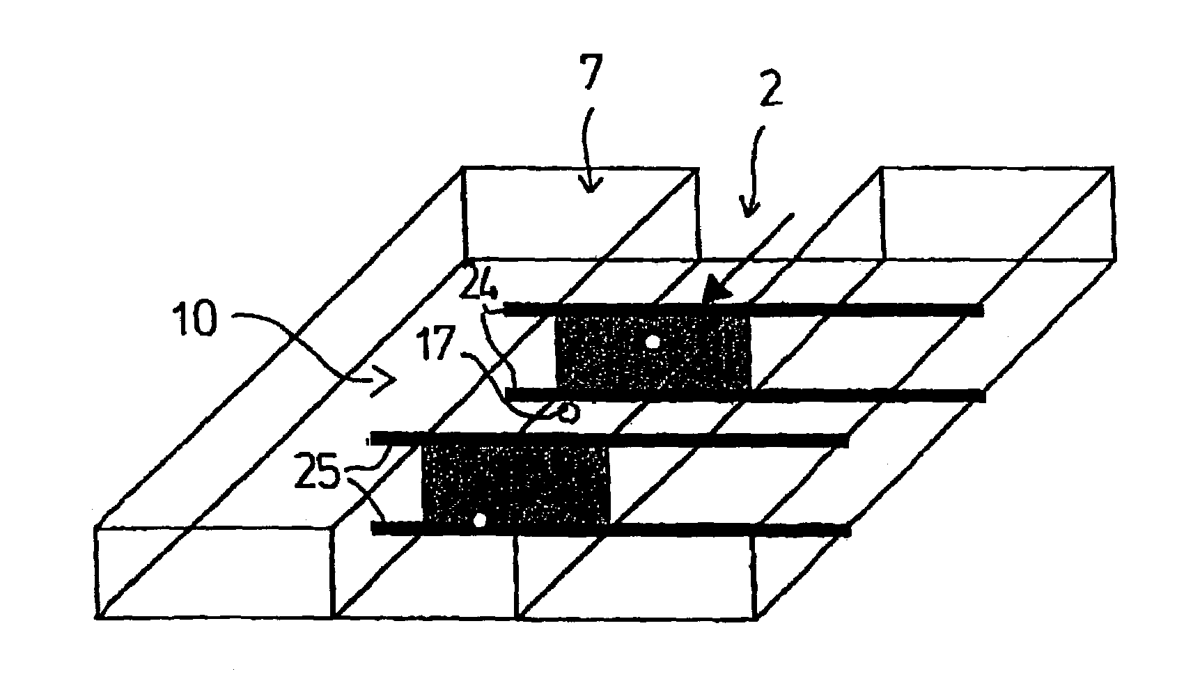 Microfluidic component and method for sorting particles in a fluid