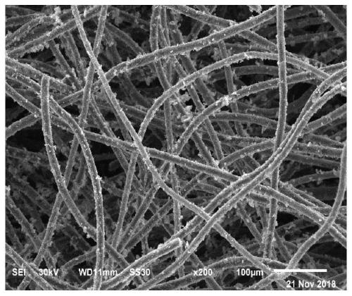 Preparation method and application of cobalt disulfide/carbon fiber composite material