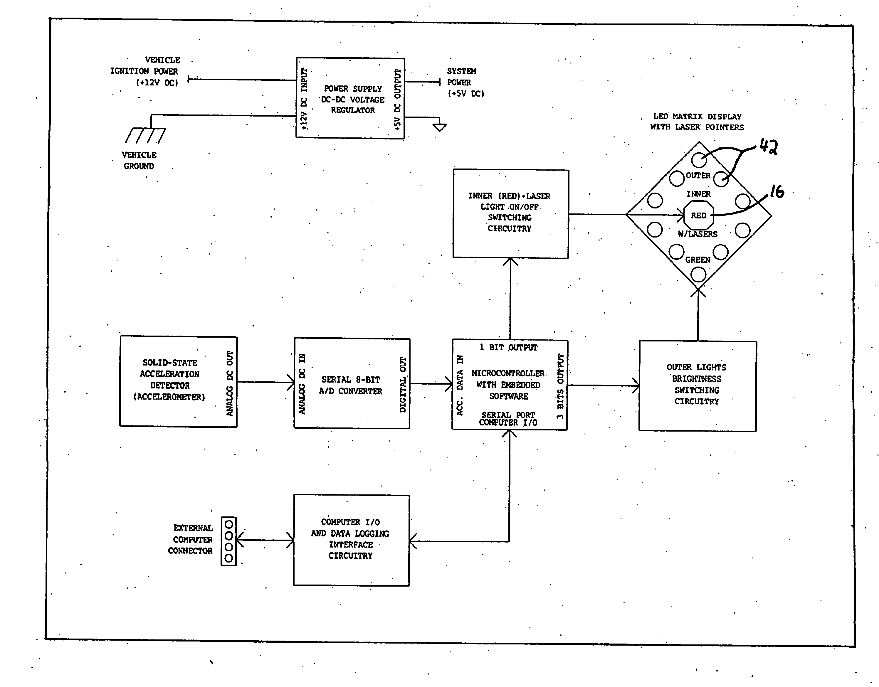 Reversibly mountable acceleration/de-acceleration warning light