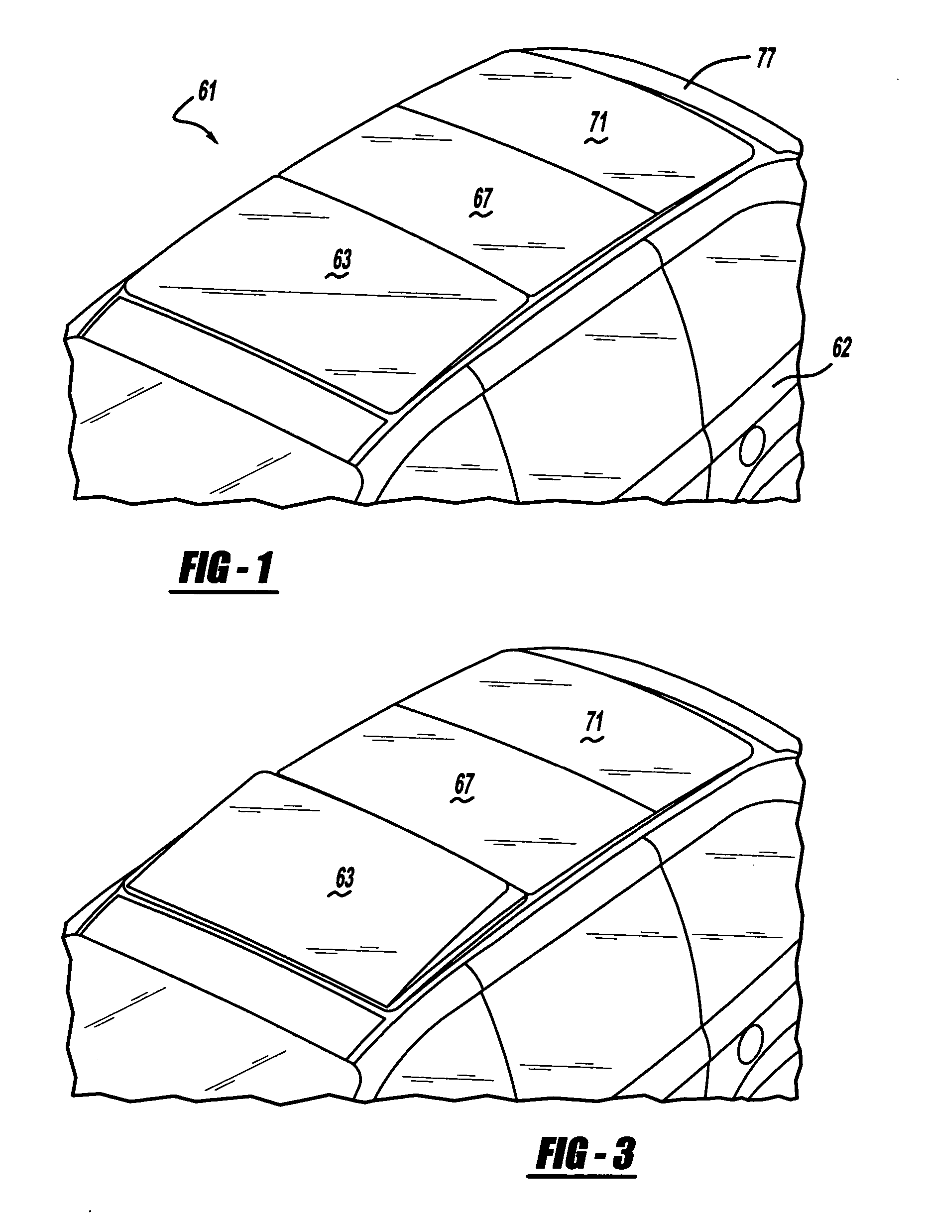 Multi-panel sunroof system