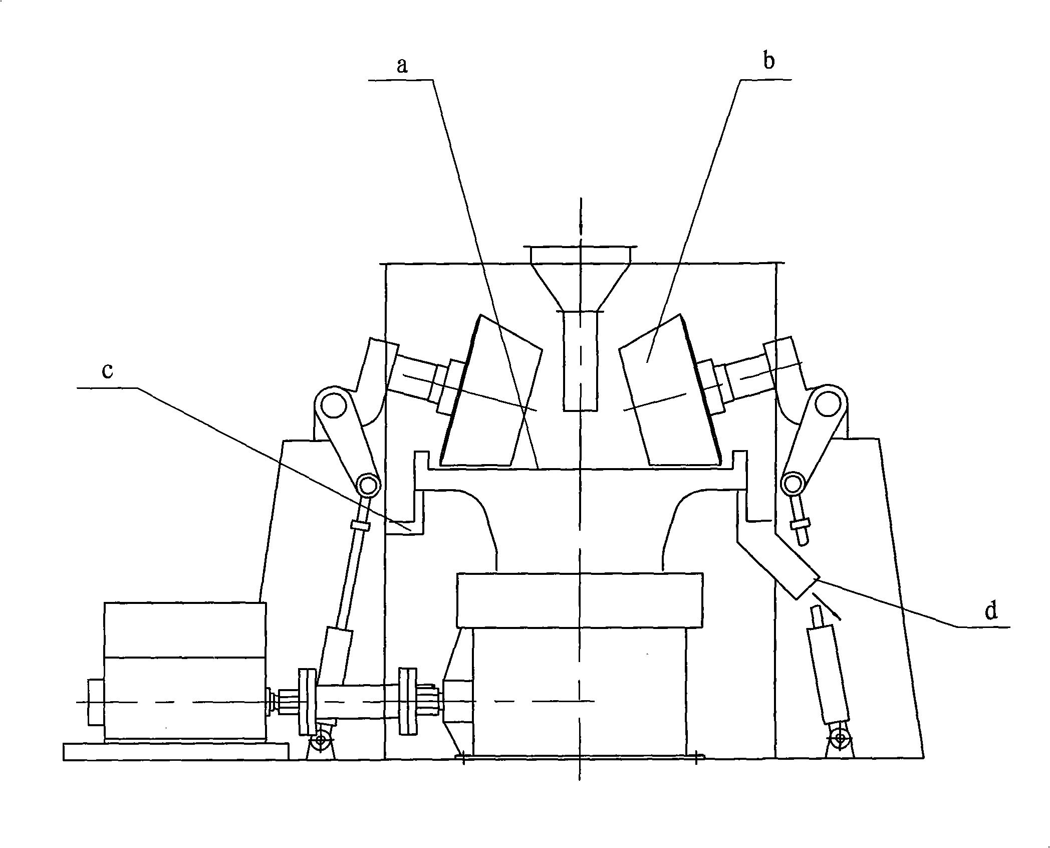 Internal screening roller type vertical mill