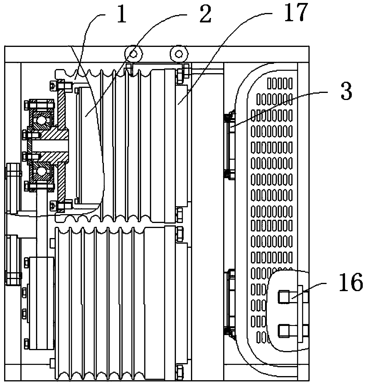 Hydraulic engine powered winch