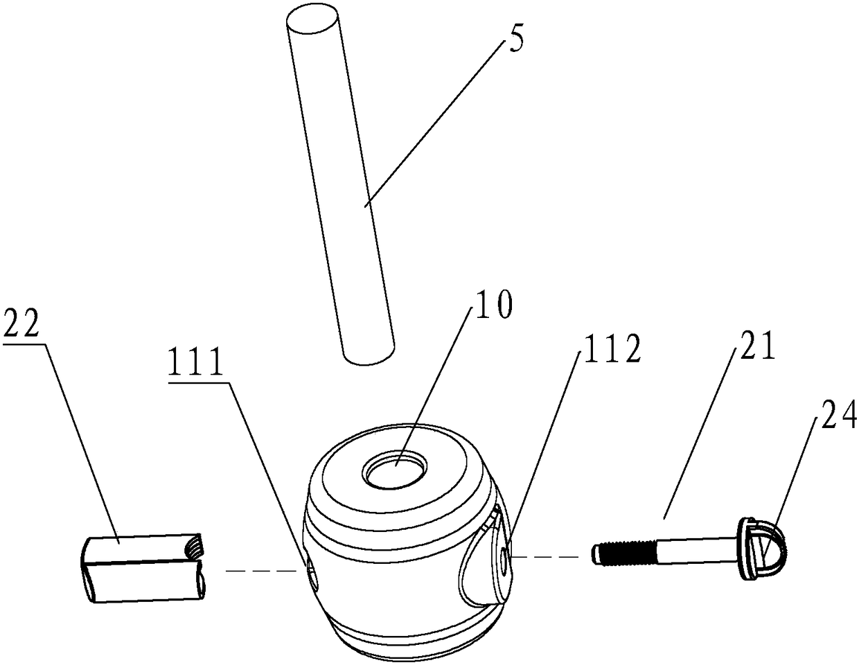 A pull-out faucet counterweight