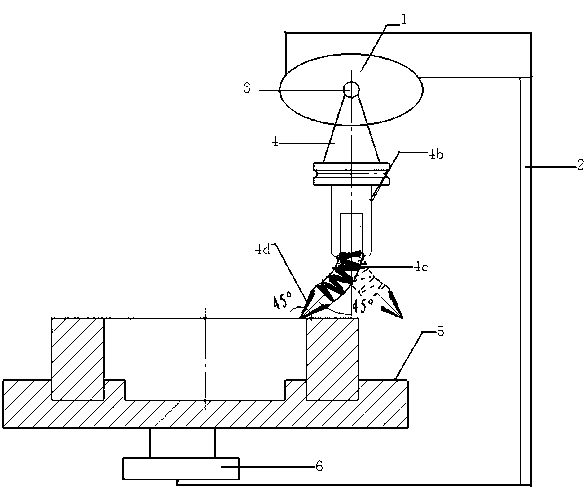 Spring tool for deburring of bearing holder