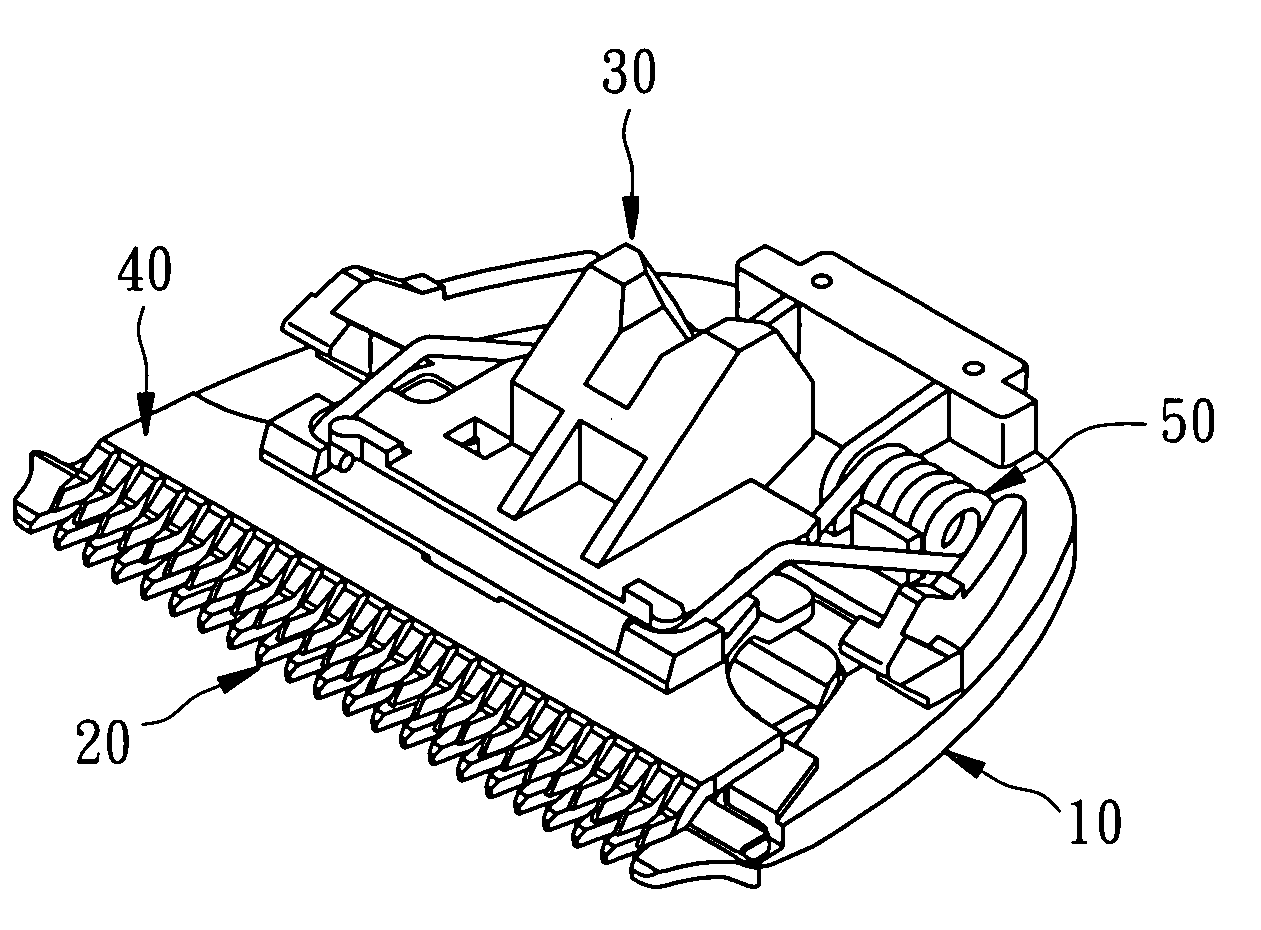 Cutter assembly for hair clipper