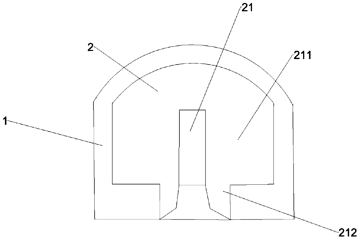 Plastic hook with high pressure resistance for fixing reinforcement mesh cage structure