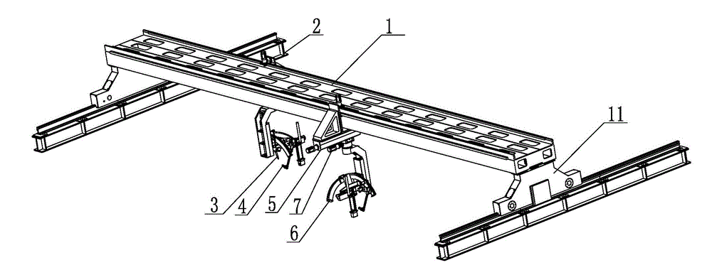 Defect fusing and removing equipment for continuous casting slab