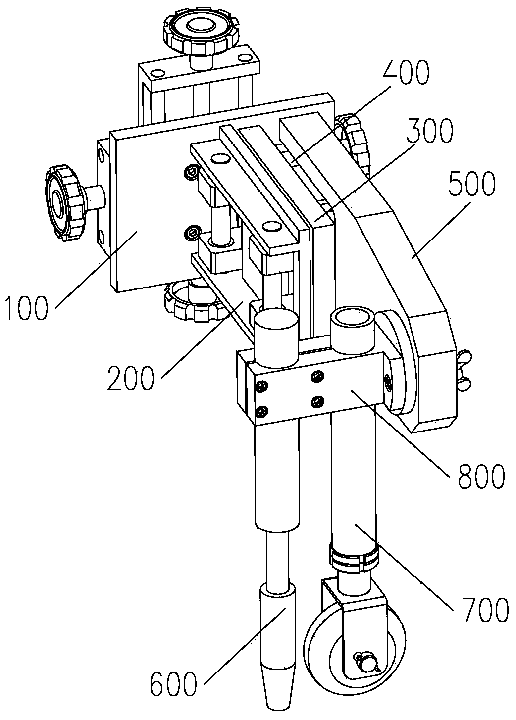 Mechanical welding seam tracking device