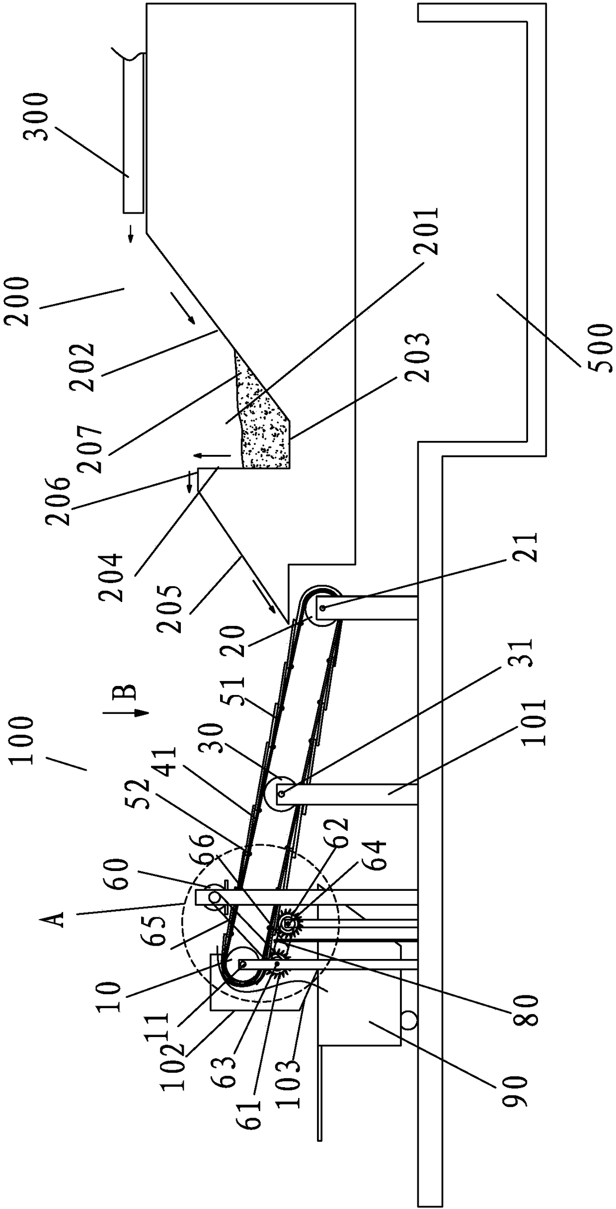 A waste recovery tail water treatment device