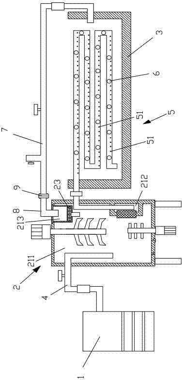 Mixing pool charging mechanism for treating wastewater