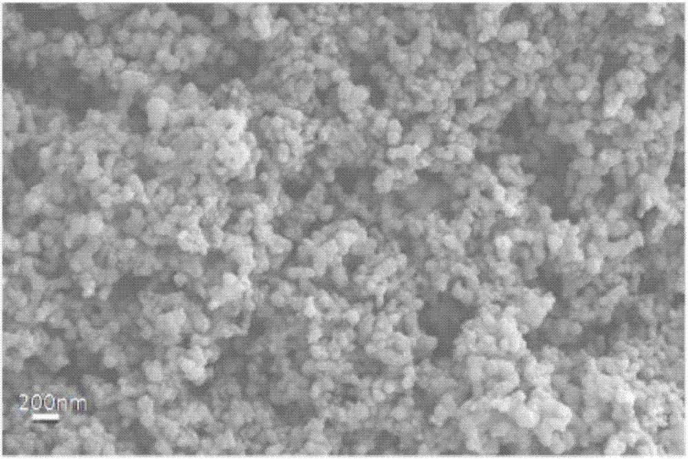 Preparation method of nitrogen-doped ordered porous carbon coated silicon nanometer composite material