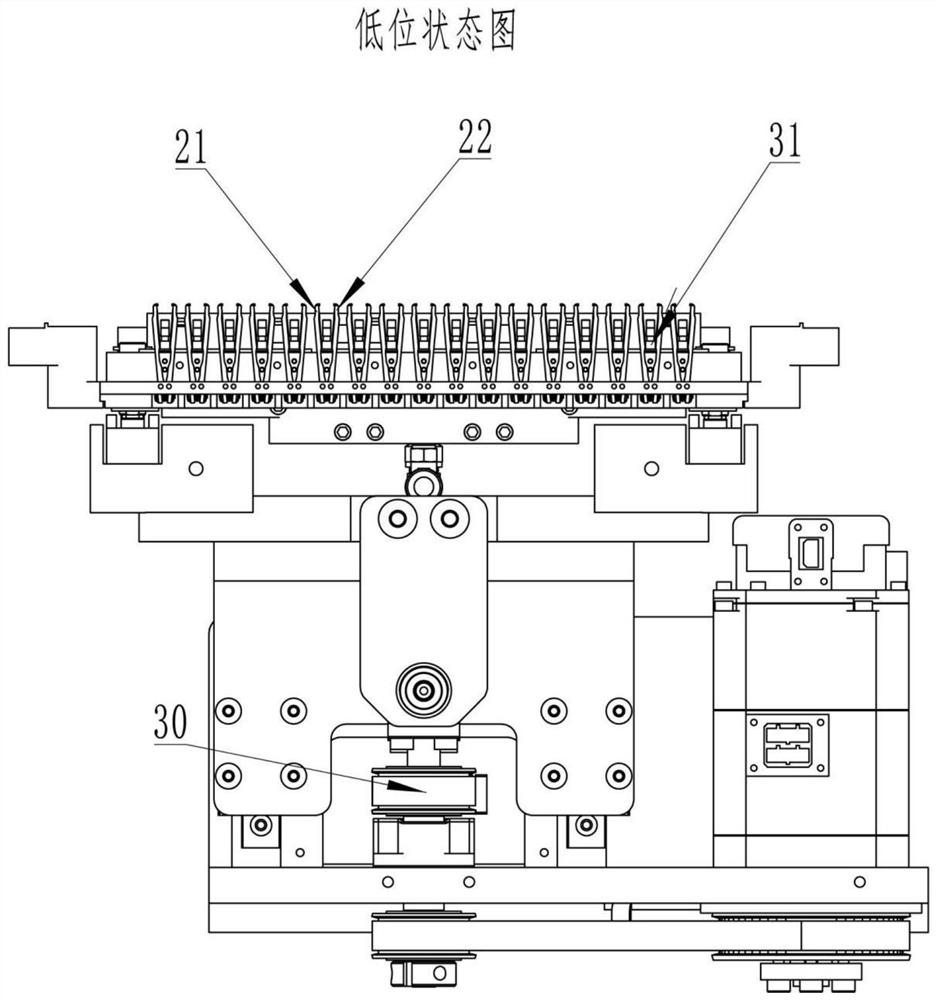 Welding device and welding method for single-side welded dense-grid solar cell string