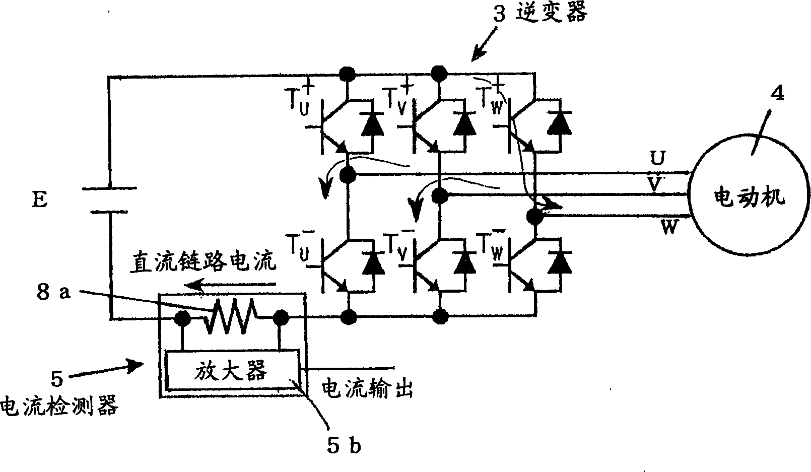 Phase current detector